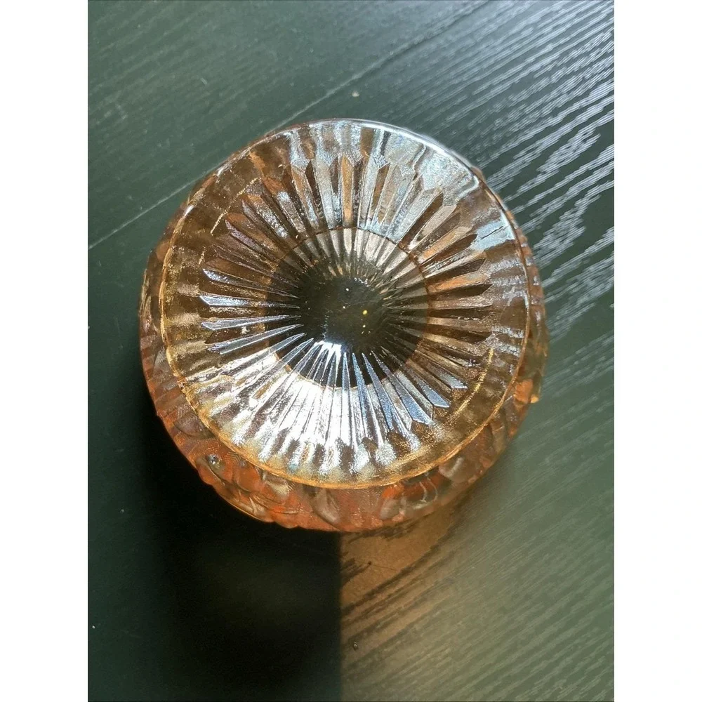 Mini Bundle Jeanette Iris & Herringbone Marigold Glass‎ Footed Bowl & (2) Plates